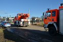 LKW umgestuerzt Kieswerk Harry Kloepferstr Im Feldrain P09